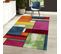 Tapis Entrée 60x110 Tissé Multicolore Rectangle Motif Géométrique Geome