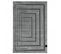 Tapis Salon 160x230 Plaza Argent, Noir