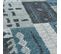 Tapis Salon 70x140 Raspor Bleu, Noir