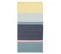 Tapis Salon 80x150 Kolik Bleu, Jaune, Rose