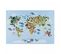 Tapis Enfant 140x200 Lavable 30° Playmap Bleu