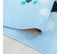 Tapis Enfant 140x200 Lavable 30° Playmap Bleu