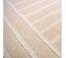 Tapis Chambre 80x150 Tissé Beige Rectangle Motif Géométrique Arcrol