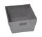 Panière De Rangement Panière De Dressing Gris Argent L 32.5 X P 45 X H 18 Cm