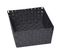 Panier De Rangement Panière De Dressing Tressée Gris L 31.5 X P 39 X H 15 Cm