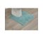 Tapis Contour Wc En Polyester Vert D'eau 45 X 50 Cm