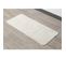 Grand Tapis De Salle De Bain Double Vasque En Microfibre Beige 50 X 120 Cm