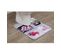 Tapis Contour Wc En Microfibre 45 X 50 Cm Déco Janice