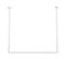 Barre De Douche Tringle Forme U 80 X 80 X 80 Cm En Aluminium Blanc