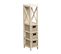 Meuble De Rangement 1 Étagère Et 3 Paniers Tressés En Bois Beige Naturel H 82 Cm