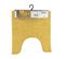 Tapis Contour Wc En Polyester Jaune Moutarde  45 X 50 Cm