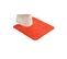 Tapis Contour Wc En Microfibre Orange 45 X 50 Cm