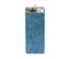 Grand Tapis De Salle De Bain Double Vasque En Microfibre Turquoise 50 X 120 Cm