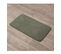 Tapis De Salle De Bain Vert Kaki En Microfibre 45 X 75 Cm