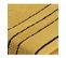 Drap De Bain 100% Coton Bicolore Jaune Ocre Et Noir 70 X 130 Cm