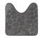 Tapis Contour Wc Gris Foncé En Microfibre à Mémoire De Forme 45 X 50 Cm