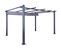 Tonnelle/pergola Aluminium 3x4m Toile Coulissante Rétractable - Gris - Hero Xl