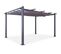 Tonnelle/pergola Aluminium 3x4m Toile Coulissante Rétractable - Gris - Hero Xl