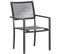 Ensemble Table De Jardin Extensible Aluminium 135/270cm + 10 Fauteuils Empilables Corde Anthracite