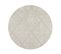 Tapis Extérieur Rond - 200cm - Gris - 100% Polypropylène Résistant Aux Uv - 800gr/m2 - 192 000 Poin