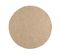 Tapis Extérieur Rond - 120cm - Naturel - 100% Polypropylène Résistant Aux Uv - 1400 Gr/m2 - Eden