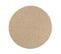 Tapis Extérieur Rond - 120cm - Naturel - 100% Polypropylène Résistant Aux Uv - 1400 Gr/m2 - Lys