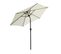 Parasol De Jardin Inclinable Perle – Crème Et Noir