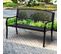 Banc De Jardin Elegance 3 Places Noir