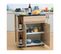 Desserte De Cuisine Multi-rangement France Beige