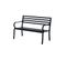 Banc De Jardin 2 Places Jack Noir