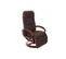 Fauteuil Relax Massant Londres Tissu Marron Imitation Daim