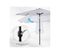 Parasol Rond Inclinable Lys Blanc