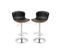 Lot De 2 Tabourets De Bar Roma Noirs