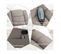 Fauteuil De Luxe Relaxation Monaco Gris