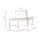 Banc D'arbre Style Antique Josephine Blanc Vieilli