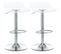 Lot De 2 Tabourets De Bar Métal Design Keisha Transparents