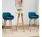 Lot De 2 Tabourets De Bar Bleu Gabrielle Canard