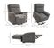 Fauteuil Relaxant Releveur Andy Gris Chiné