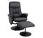 Fauteuil Inclinable Avec Repose-pieds Ennio Noir