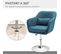 Fauteuil Haut Sharon Bleu