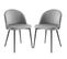 Lot De 2 Chaises Design Beatrice Grises