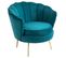 Fauteuil Coquillage Arielle Bleu Canard