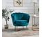 Fauteuil Coquillage Arielle Bleu Canard