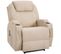 Fauteuil De Relaxation Éléctrique Massant Inclinable Charlotte Crème