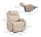 Fauteuil De Relaxation Éléctrique Massant Inclinable Charlotte Crème