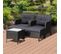 Ensemble De Jardin Duo Orphee Gris