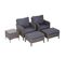 Ensemble De Jardin Duo Orphee Gris