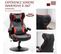 Fauteuil Gamer Haut-parleurs Intégrés Miami Noir Et Rouge