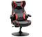 Fauteuil Gamer Haut-parleurs Intégrés Miami Noir Et Rouge