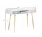 Bureau Scandinave Enfant Alix Blanc Rose Gris